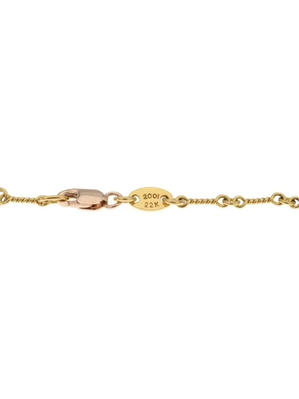 Chrome Hearts 22k Neckchain Twist Chain Necklace Gold